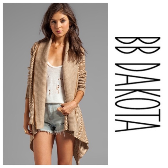 BB Dakota Sweaters - BB Dakota Kali Patterned Cardigan